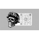 Stickers QR code skull