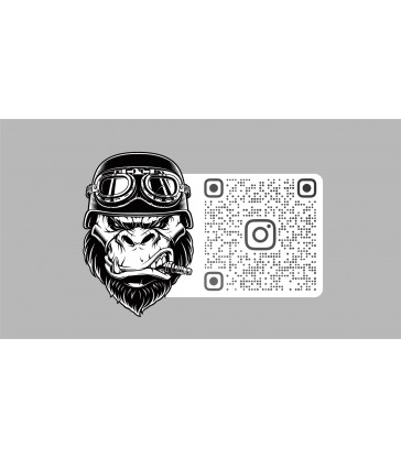 Stickers QR code monkey